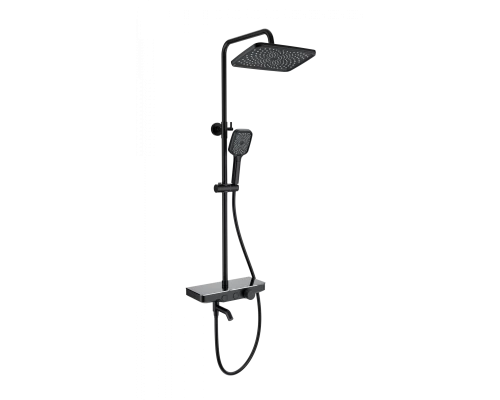 Душевая система с термостатом WONZON & WOGHAND, Черный матовый (WW-B3099-A-MB)