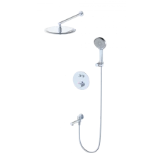 Душевая система с термостатом встраиваемая WONZON & WOGHAND STICK, Хром (WW-88929010-CR)