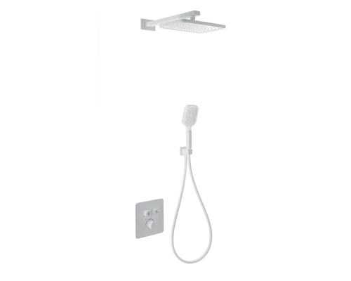 Душевая система с термостатом встраиваемая WONZON & WOGHAND, Белый матовый (WW-B4003-MW)