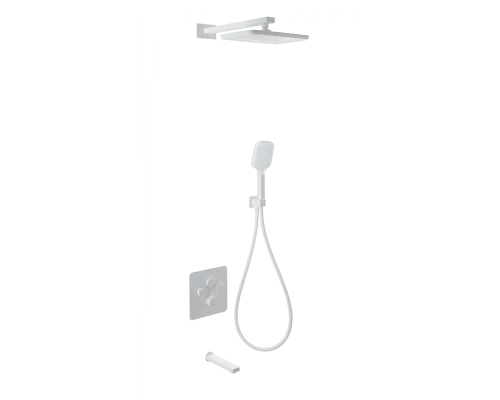 Душевая система с термостатом встраиваемая WONZON & WOGHAND, Белый матовый (WW-B4005-MW)