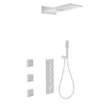 Душевая система с термостатом встраиваемая WONZON & WOGHAND, Белый матовый (WW-D4100-MW)