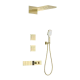 Душевая система с термостатом встраиваемая WONZON & WOGHAND, Брашированное золото (WW-D4538-A-BG)