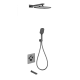 Душевая система с термостатом встраиваемая WONZON & WOGHAND, Темный графит (WW-B4005-BGG)