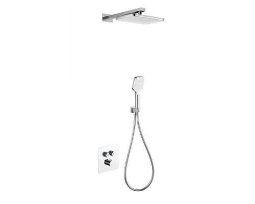 Душевая система с термостатом встраиваемая WONZON & WOGHAND, Хром (WW-B4003-CR)