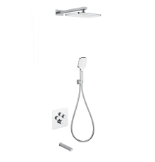 Душевая система с термостатом встраиваемая WONZON & WOGHAND, Хром (WW-B4005-CR)