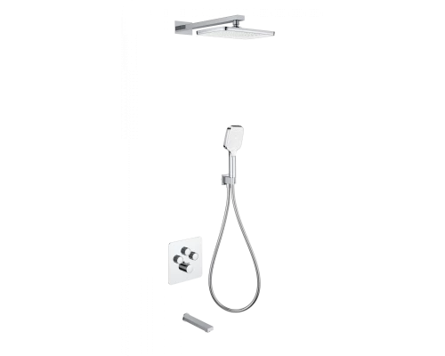 Душевая система с термостатом встраиваемая WONZON & WOGHAND, Хром (WW-B4005-CR)