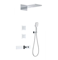 Душевая система с термостатом встраиваемая WONZON & WOGHAND, Хром (WW-D4538-A-CR)