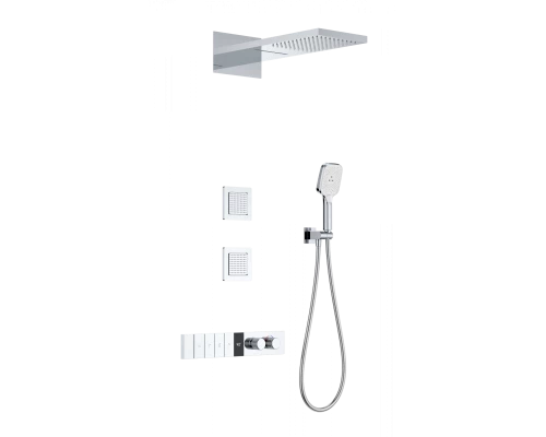 Душевая система с термостатом встраиваемая WONZON & WOGHAND, Хром (WW-D4538-A-CR)