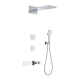 Душевая система с термостатом встраиваемая WONZON & WOGHAND, Хром (WW-D4538-A-CR)