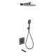 Душевая система с термостатом встраиваемая WONZON & WOGHAND, Черный матовый (WW-B4005-MB)