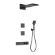 Душевая система с термостатом встраиваемая WONZON & WOGHAND, Черный матовый (WW-D4538-A-MB)