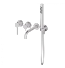 Смеситель для ванны встраиваемый WONZON & WOGHAND STICK, Брашированный никель (WW-889017-BN)