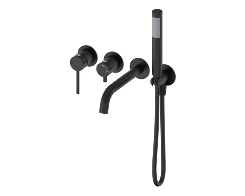 Смеситель для ванны встраиваемый WONZON & WOGHAND STICK, Черный матовый (WW-889017-MB)