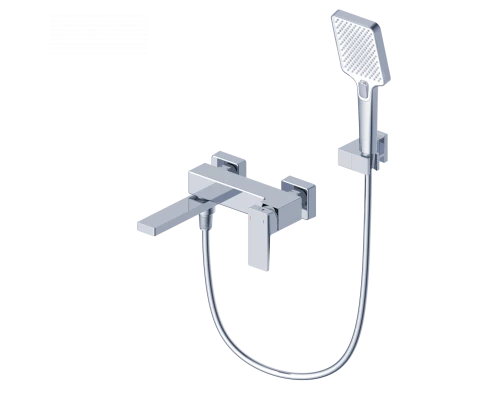 Смеситель для ванны с душем WONZON & WOGHAND CUBE 2.0, Хром (WW-88037068-CR)