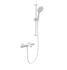 Смеситель для ванны с душем и термостатом WONZON & WOGHAND SOLID, Белый матовый (WW-C2011- A-MW)