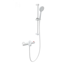 Смеситель для ванны с душем и термостатом WONZON & WOGHAND, Белый матовый (WW-C2001-A-MW)