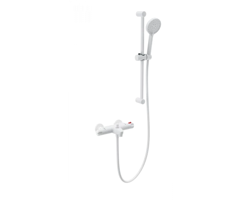 Смеситель для ванны с душем и термостатом WONZON & WOGHAND, Белый матовый (WW-C2001-A-MW)