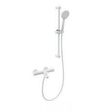 Смеситель для ванны с душем и термостатом WONZON & WOGHAND, Белый матовый (WW-C2002-A-MW)