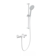 Смеситель для ванны с душем и термостатом WONZON & WOGHAND, Белый матовый (WW-C2018-A-MW)