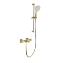 Смеситель для ванны с душем и термостатом WONZON & WOGHAND, Брашированное золото (WW-C2018-A-BG)