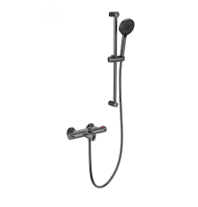 Смеситель для ванны с душем и термостатом WONZON & WOGHAND, Темный графит (WW-C2001-A-BGG)