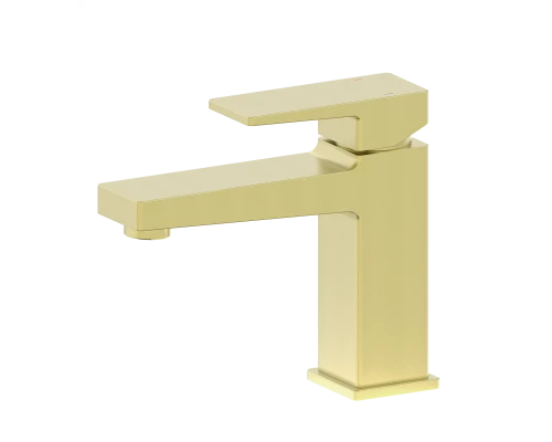 Смеситель для раковины WONZON & WOGHAND CUBE 2.0, Брашированное золото (WW-88018068-BG)