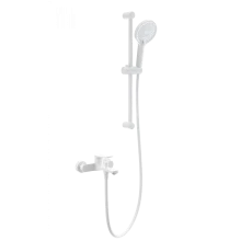 Смеситель для ванны с душевым гарнитуром WONZON & WOGHAND, Белый матовый (WW-C2036-MW)