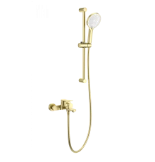 Смеситель для ванны с душевым гарнитуром WONZON & WOGHAND, Брашированное золото (WW-C2036-BG)