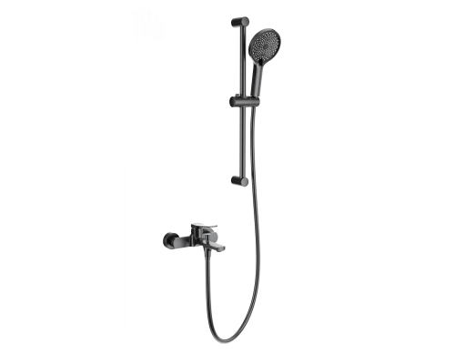 Смеситель для ванны с душевым гарнитуром WONZON & WOGHAND, Темный графит (WW-C2036-BGG)