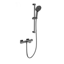 Смеситель для ванны с душевым гарнитуром и термостатом WONZON & WOGHAND, Темный графит (WW-C2021-A-BGG)