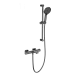 Смеситель для ванны с душевым гарнитуром и термостатом WONZON & WOGHAND, Темный графит (WW-C2021-A-BGG)