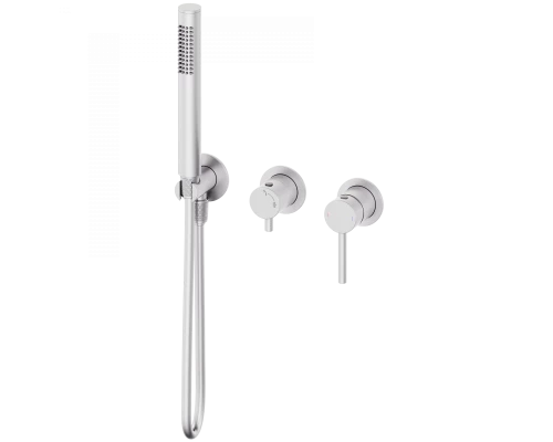 Смеситель для душевой системы встраиваемый WONZON & WOGHAND STICK, Брашированный никель (WW-838017-BN)