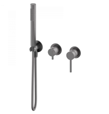 Смеситель для душевой системы встраиваемый WONZON & WOGHAND STICK, Темный графит (WW-838017-BGM)