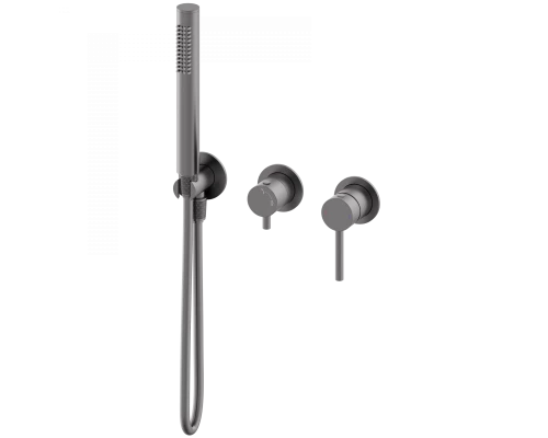 Смеситель для душевой системы встраиваемый WONZON & WOGHAND STICK, Темный графит (WW-838017-BGM)