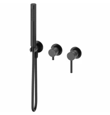 Смеситель для душевой системы встраиваемый WONZON & WOGHAND STICK, Черный матовый (WW-838017-MB)