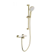 Смеситель для душа с гарнитуром WONZON & WOGHAND ClickPlate, Брашированное золото (WW-B2052-A- BG)