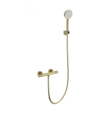 Смеситель для душа с термостатом WONZON & WOGHAND INN 5, Брашированное золото (WW-B2063-A-BG)