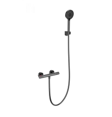 Смеситель для душа с термостатом WONZON & WOGHAND INN 5, Темный графит (WW-B2063-A-BGG)