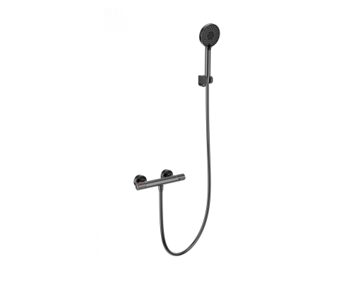 Смеситель для душа с термостатом WONZON & WOGHAND INN 5, Темный графит (WW-B2063-A-BGG)
