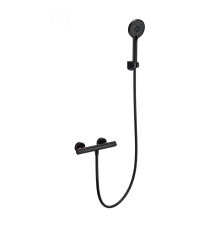 Смеситель для душа с термостатом WONZON & WOGHAND INN 5, Черный матовый (WW-B2063-A-MB)