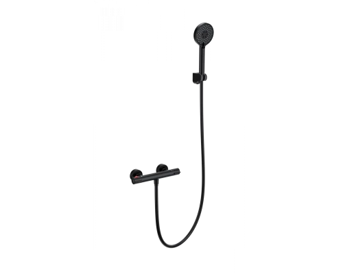 Смеситель для душа с термостатом WONZON & WOGHAND INN 5, Черный матовый (WW-B2063-A-MB)