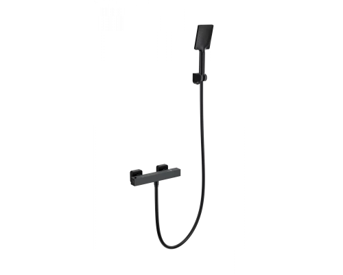 Смеситель для душа с термостатом WONZON & WOGHAND STAY 3, Черный матовый (WW-B2062-A-MB)