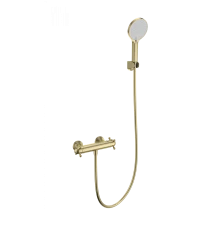 Смеситель для душа с термостатом WONZON & WOGHAND Strato, Брашированное золото (WW-B2048-A- BG)