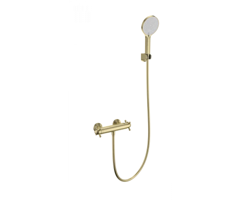 Смеситель для душа с термостатом WONZON & WOGHAND Strato, Брашированное золото (WW-B2048-A- BG)
