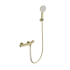 Смеситель для душа с термостатом WONZON & WOGHAND T-1000, Брашированное золото (WW-B2057-A-BG)