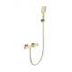 Смеситель для душа с термостатом WONZON & WOGHAND Twist, Брашированное золото (WW-B2025-A- BG)