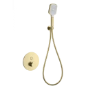 Смеситель для душа с термостатом встраиваемый WONZON & WOGHAND, Брашированное золото (WW-D1017-A-BG)