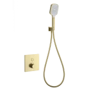 Смеситель для душа с термостатом встраиваемый WONZON & WOGHAND, Брашированное золото (WW-D1017-B-BG)