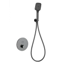 Смеситель для душа с термостатом встраиваемый WONZON & WOGHAND, Темный графит (WW-D1017-A-BGG)