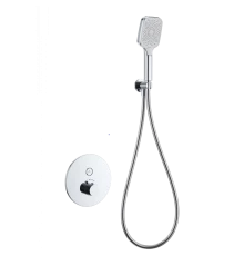 Смеситель для душа с термостатом встраиваемый WONZON & WOGHAND, Хром (WW-D1017-A-CR)